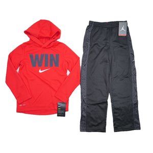 Nike Air Jordan Boys Size 6 Hoodie Fleece Sweatpants Outfit Tracksuit Sweatsuit